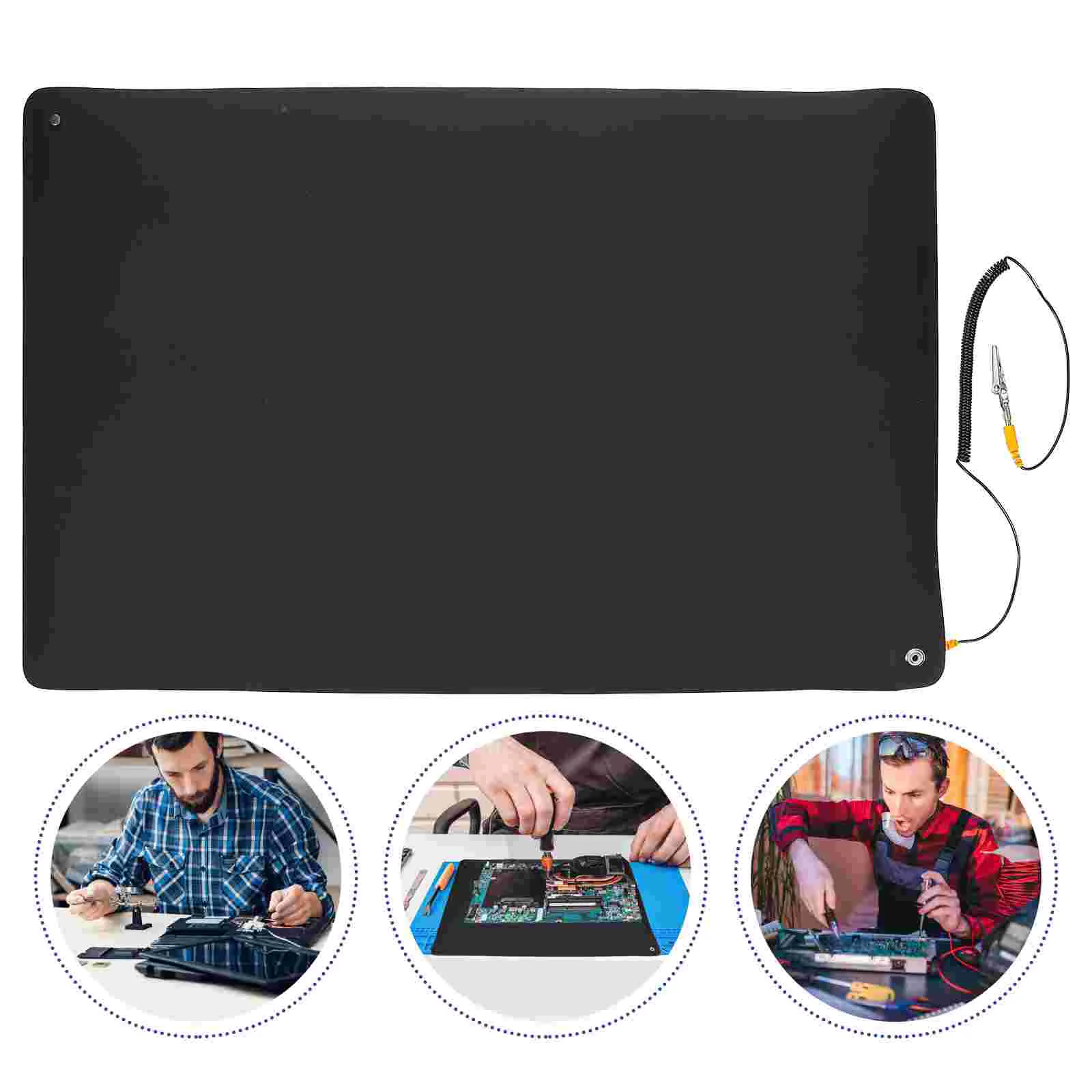 Anti-static Table Mat Wrist Strap Repair Work Computer Desk Rubber Station Phone Wristlet
Anti-static Table Mat Wrist Strap Repair Work Computer Desk Rubber Station Phone Wristlet