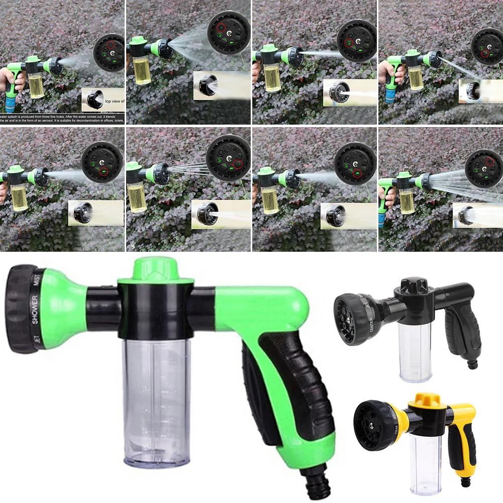Garden Hose Nozzle High Pressure Hose Spray Nozzle 8 Way Spray Pattern with Scale Bottle Garden Water Gun Car Wash Lawn Patio
Garden Hose Nozzle High Pressure Hose Spray Nozzle 8 Way Spray Pattern with Scale Bottle Garden Water Gun Car Wash Lawn Patio