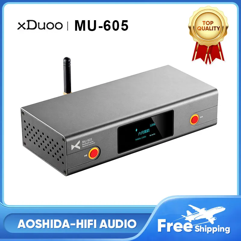 Аудиоресивер XDUOO MU-605 HD Bluetooth 5,1, преобразователь 2x ES9018K2M DAC PCM24Bit/96kHz, поддержка SBC AAC aptX LL aptX HD LDAC
Аудиоресивер XDUOO MU-605 HD Bluetooth 5,1, преобразователь 2x ES9018K2M DAC PCM24Bit/96kHz, поддержка SBC AAC aptX LL aptX HD LDAC