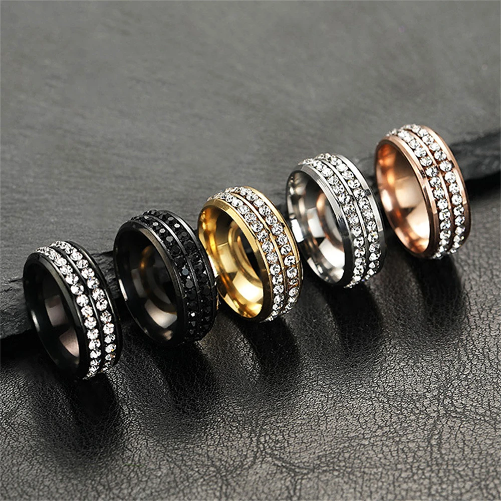 Fashion Diamond Stainless Steel Ring Silver Color Romatic Wedding Couple Valentine's Day Anniversary Jewelry Gift
Fashion Diamond Stainless Steel Ring Silver Color Romatic Wedding Couple Valentine's Day Anniversary Jewelry Gift