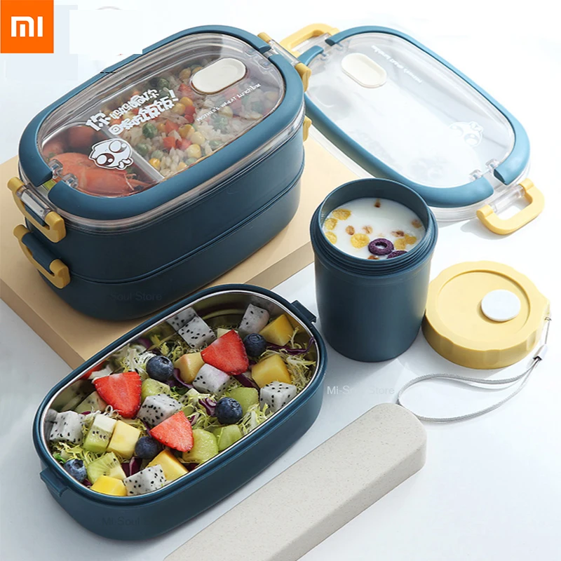 Xiaomi Youpin Stainless Steel Insulated Lunch Box Multi-Layer Lunch Box Tableware Bento Food Container Storage Breakfast Boxes
Xiaomi Youpin Stainless Steel Insulated Lunch Box Multi-Layer Lunch Box Tableware Bento Food Container Storage Breakfast Boxes