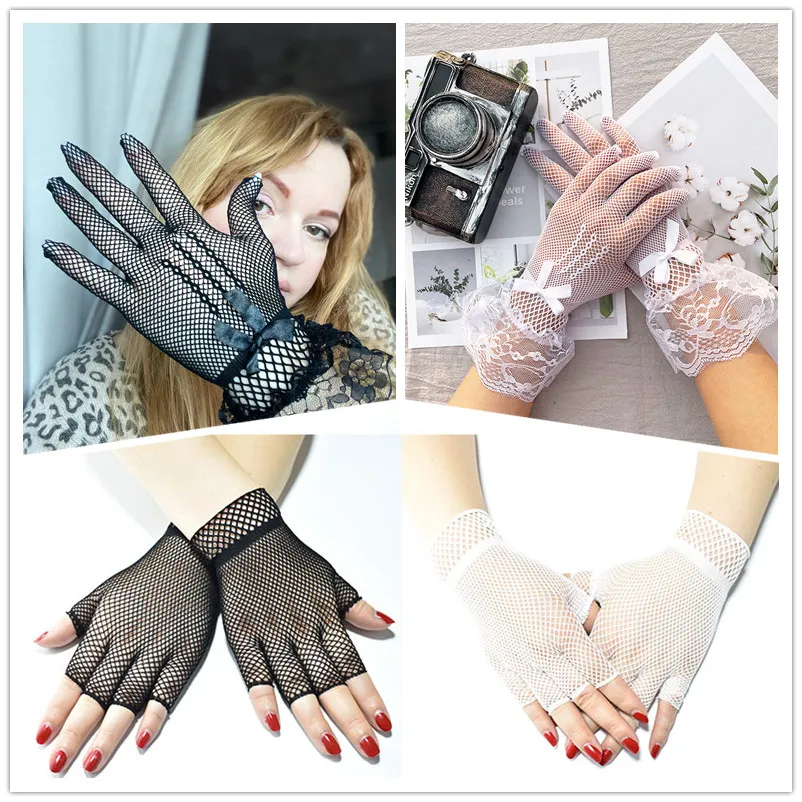 Women Black White Summer Uv-proof Driving Gloves Mesh Fishnet Gloves Lace Mittens Full Finger Girls Lace Fashion Gloves
Women Black White Summer Uv-proof Driving Gloves Mesh Fishnet Gloves Lace Mittens Full Finger Girls Lace Fashion Gloves