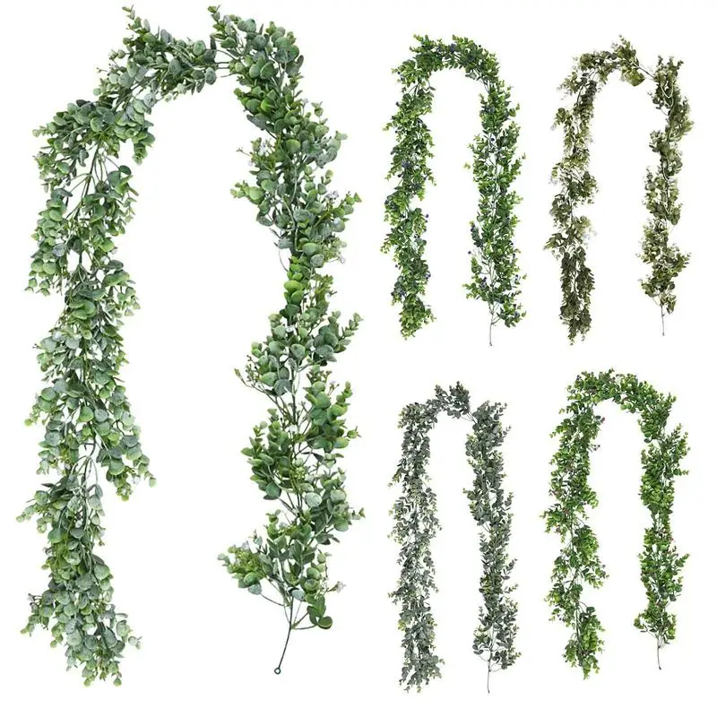 5.9 Feet Artificial Greenery Garland Creative Fake Hanging Vine Attractive Fake Plants Garland For Wedding Party Home Decor
5.9 Feet Artificial Greenery Garland Creative Fake Hanging Vine Attractive Fake Plants Garland For Wedding Party Home Decor