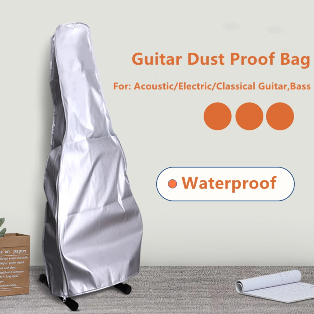 Storage Guitar Dust Cover Protective Transparent/Silver Waterproof Bag Bass Dustproof For Acoustic Electric Guitars
Storage Guitar Dust Cover Protective Transparent/Silver Waterproof Bag Bass Dustproof For Acoustic Electric Guitars