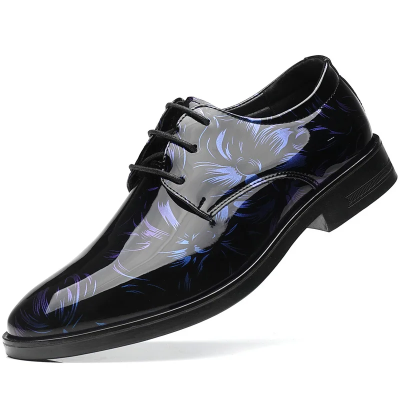 Туфли мужские из лакированной кожи, деловая повседневная обувь, с заостренным носком, без застежки, лоферы для мужчин, роскошная женская свадебная обувь
Туфли мужские из лакированной кожи, деловая повседневная обувь, с заостренным носком, без застежки, лоферы для мужчин, роскошная женская свадебная обувь