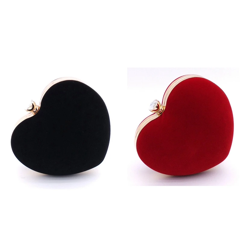 2 Pcs Heart Shaped Diamonds Women Evening Bags Chain Shoulder Purse Day Clutches Evening Bags For Party Wedding(Red & Black)
2 Pcs Heart Shaped Diamonds Women Evening Bags Chain Shoulder Purse Day Clutches Evening Bags For Party Wedding(Red & Black)