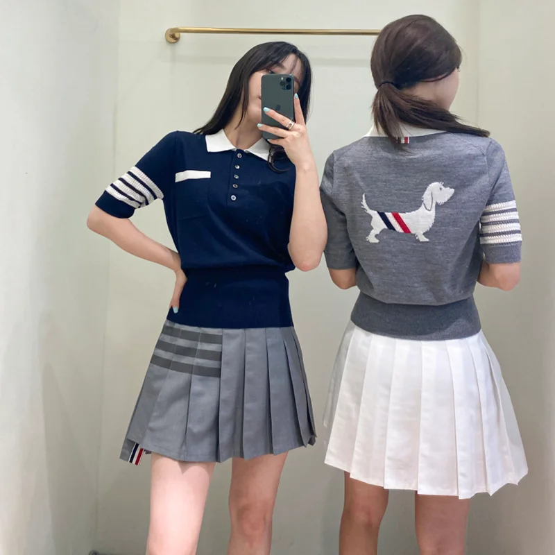 TB Thom Sweaters Tops Graphic Knit T Shirts Women Clothing Summer Clothes For Womens Kawaii Harajuku Korea Fashion Short Sleeves
TB Thom Sweaters Tops Graphic Knit T Shirts Women Clothing Summer Clothes For Womens Kawaii Harajuku Korea Fashion Short Sleeves