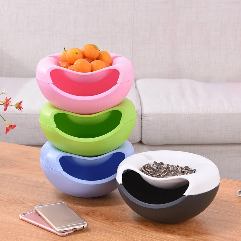 Lazy Person Nut Melon Seeds Fruit Dish Snack Storage Box Double-Layer Snack Fruit Bowl Mobile Phone Bracket Detachable Organizer
Lazy Person Nut Melon Seeds Fruit Dish Snack Storage Box Double-Layer Snack Fruit Bowl Mobile Phone Bracket Detachable Organizer