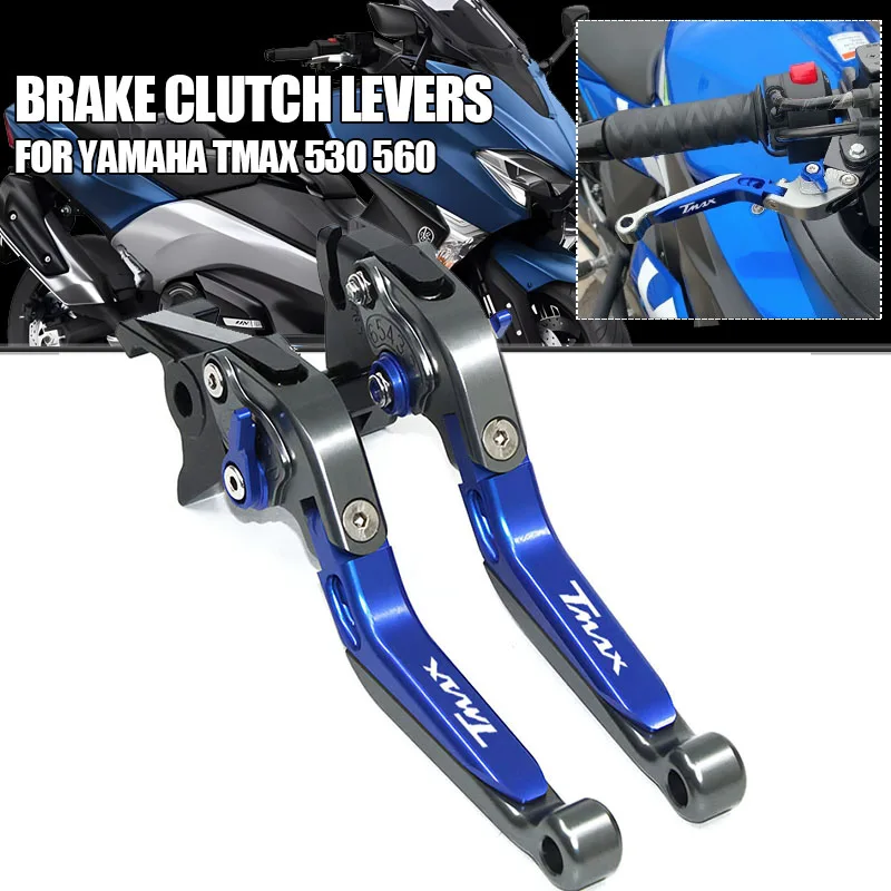 

For YAMAHA TMAX 530 560 Tmax560 TMAX530 SX DX 2012-2019 2020 2021 Motorcycle CNC Aluminum Clutch Brake Levers Tech Max Tmax 560