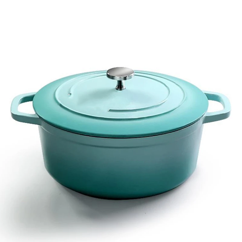 High Quality Enameled Cast Iron Dutch Oven Non Stick Cast Iron Stew Pot with Iron Covered
High Quality Enameled Cast Iron Dutch Oven Non Stick Cast Iron Stew Pot with Iron Covered