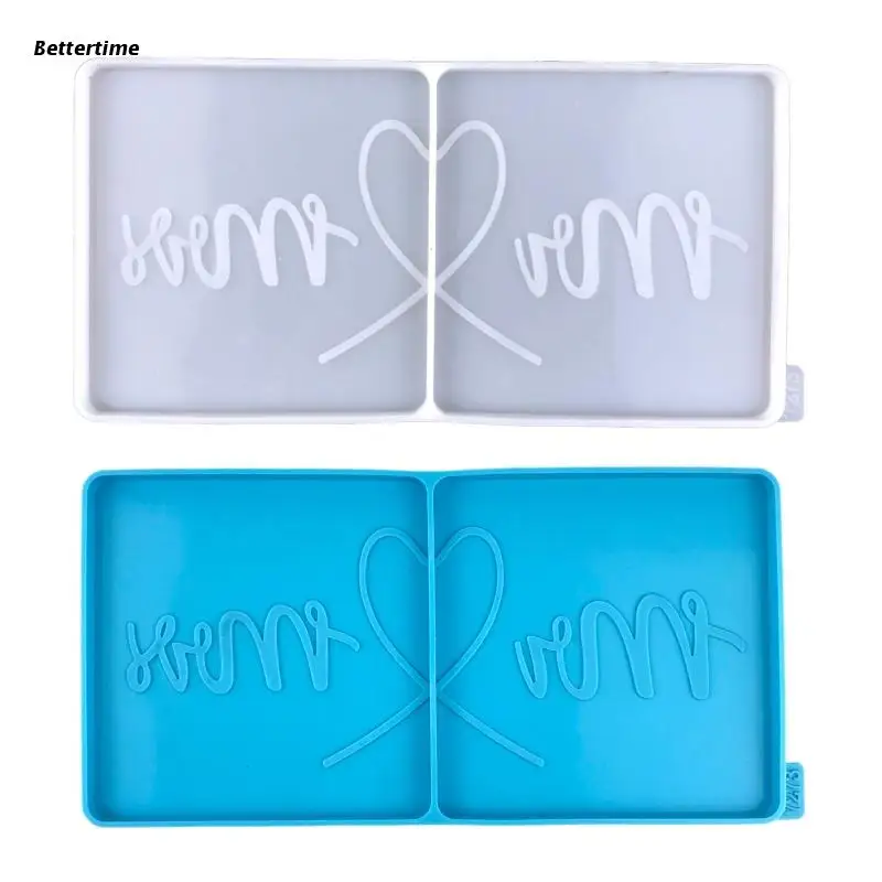 B36D Silicone Resin Molds Couple Love Square Tray Mould Suitable for Jewelry Holders Coasters and Fruit Candy Storage Tray
B36D Silicone Resin Molds Couple Love Square Tray Mould Suitable for Jewelry Holders Coasters and Fruit Candy Storage Tray