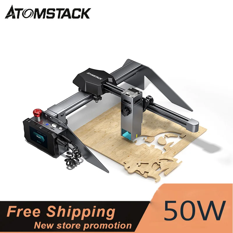ATOMSTACK P9 M50 Laser Engraver with 3.5 Inch Touch Screen 32-Bit Chipset Portable Laser Engraver 50W Desktop CNC Laser Cutting
ATOMSTACK P9 M50 Laser Engraver with 3.5 Inch Touch Screen 32-Bit Chipset Portable Laser Engraver 50W Desktop CNC Laser Cutting