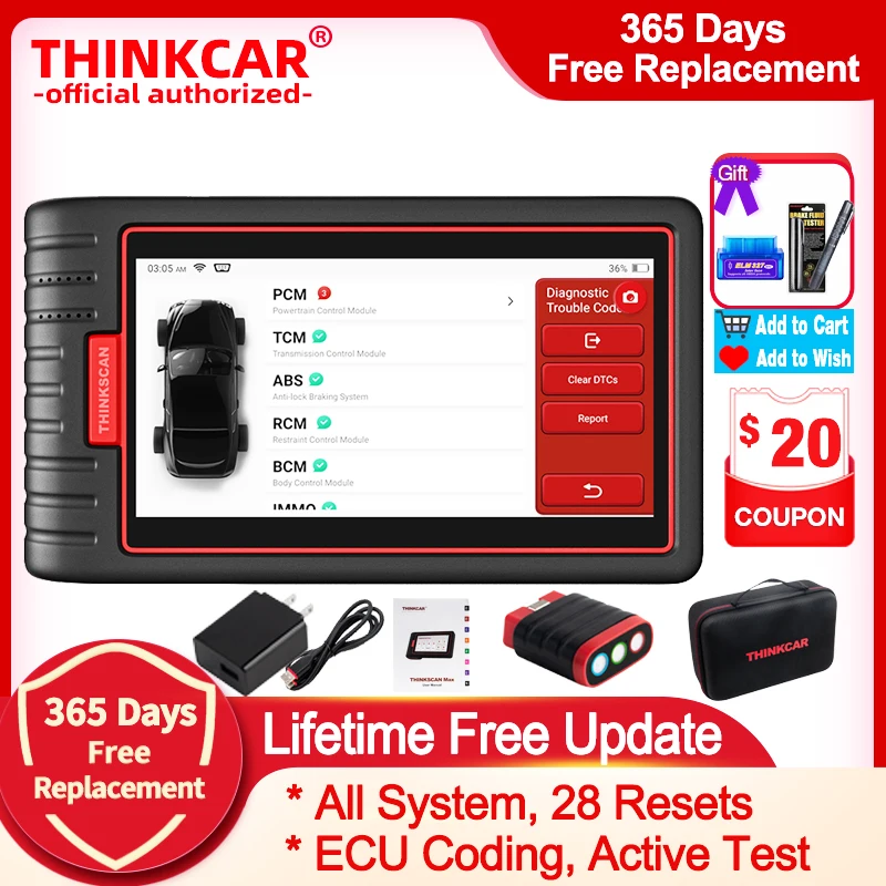 THINKCAR ThinkScan Max полная система OBD2 диагностический сканер 28 сброс сервиса двунаправленный тестовый сканер CRP909E
THINKCAR ThinkScan Max полная система OBD2 диагностический сканер 28 сброс сервиса двунаправленный тестовый сканер CRP909E