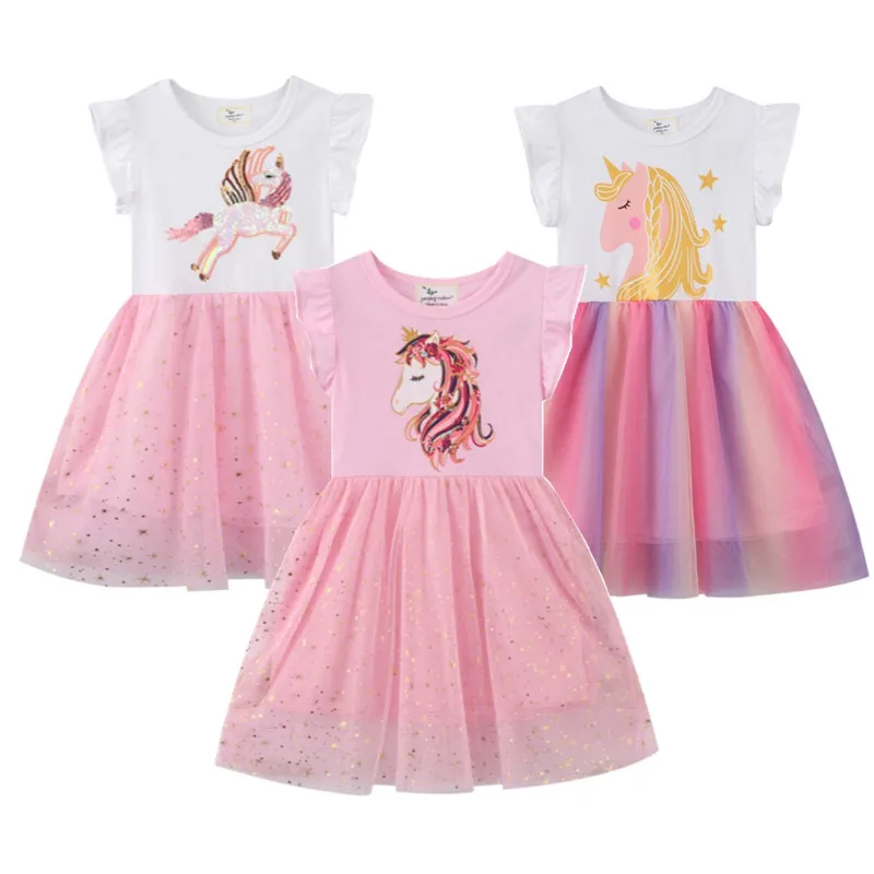 Girls Dresses Unicorn Sequin Print Birthday Gifts For Child Toddler Cotton Summer Kids Frocks Costume
Girls Dresses Unicorn Sequin Print Birthday Gifts For Child Toddler Cotton Summer Kids Frocks Costume