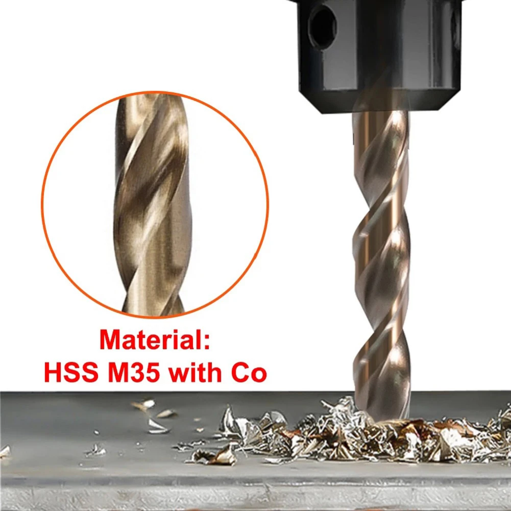 10pcs 1-5mm Drill Bit Set HSS M35 Cobalt Straight-shank Twist Drill Round Shank For Opening Stainless Steel Iron Aluminum
10pcs 1-5mm Drill Bit Set HSS M35 Cobalt Straight-shank Twist Drill Round Shank For Opening Stainless Steel Iron Aluminum