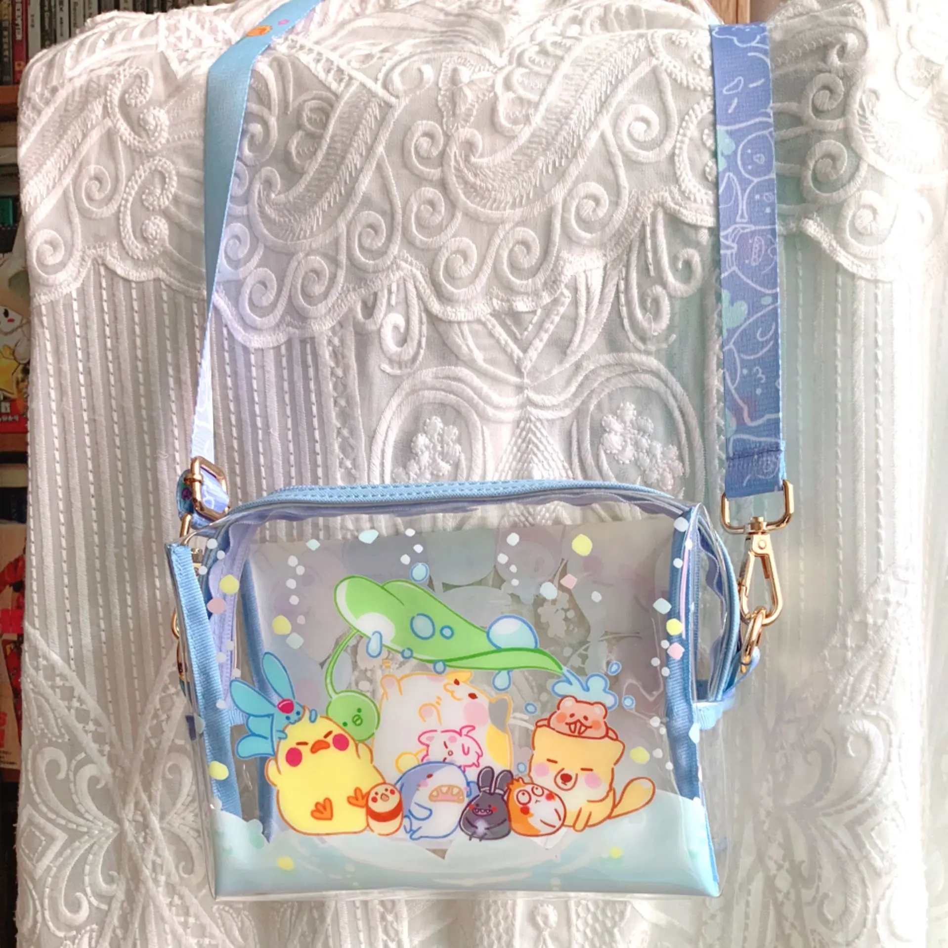Anime Game Final Fantasy XIV House pet Cute Transparent itabag Shoulder Bag Messenger Bag Fashion Handbag Xmas Gift
Anime Game Final Fantasy XIV House pet Cute Transparent itabag Shoulder Bag Messenger Bag Fashion Handbag Xmas Gift