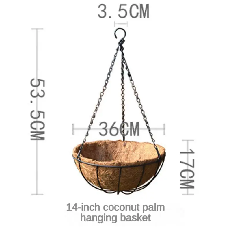 Outdoor And Weather Resistant Plant Basket Lightweight While Sturdy Easy To Install Metal Hanging Basket Hand Made Flowerpot
Outdoor And Weather Resistant Plant Basket Lightweight While Sturdy Easy To Install Metal Hanging Basket Hand Made Flowerpot