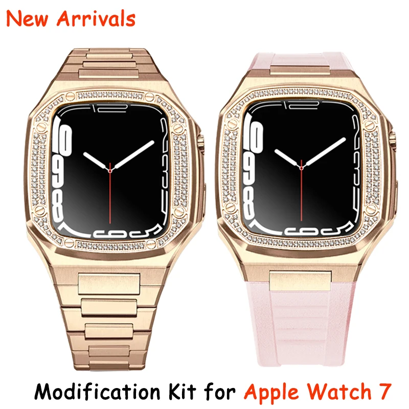 Modification Kit Metal Bezel For Apple Watch Band 7 41MM Strap and Case for iwatch 6 5 se 4 44mm Stainless Steel Accessories
Modification Kit Metal Bezel For Apple Watch Band 7 41MM Strap and Case for iwatch 6 5 se 4 44mm Stainless Steel Accessories