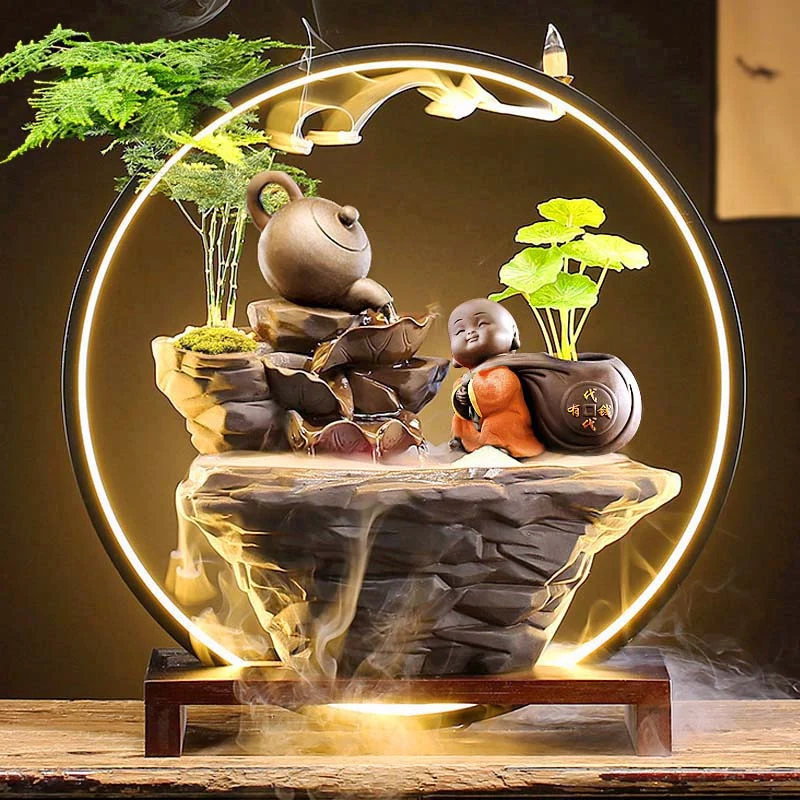 Led Buddha Ceramic Incense Burner Aesthetic Creative Scentsy Smoke Fountain Waterfall Antique Desk Brule Parfum Humidifier
Led Buddha Ceramic Incense Burner Aesthetic Creative Scentsy Smoke Fountain Waterfall Antique Desk Brule Parfum Humidifier