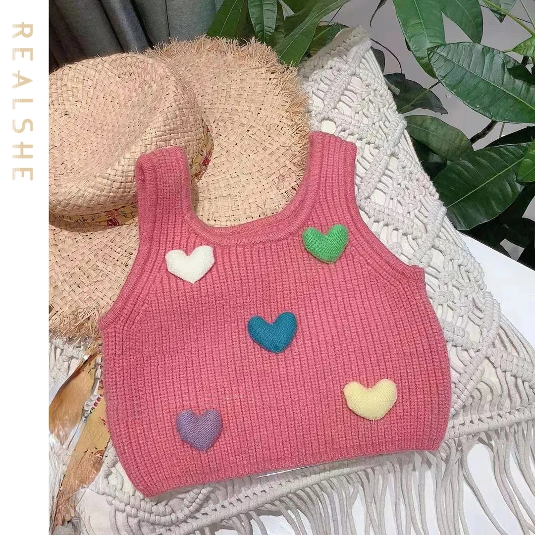 Sweet Vests for Girls 2023 New Summer Sleeveless Knitting Kids Waistcoat Baby Outerwear Children Clothing Costumes 
Sweet Vests for Girls 2023 New Summer Sleeveless Knitting Kids Waistcoat Baby Outerwear Children Clothing Costumes