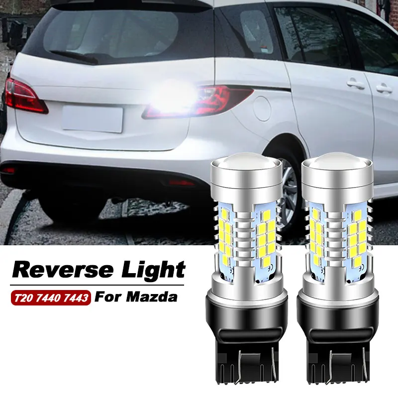 2pcs LED Reverse Light Blub Backup Lamp Canbus W21W 7440 T20 For Mazda 3 BK BL BM BN 5 2011-2017 6 GH GJ CX-7 CX-9 MX-5 RX-8 
2pcs LED Reverse Light Blub Backup Lamp Canbus W21W 7440 T20 For Mazda 3 BK BL BM BN 5 2011-2017 6 GH GJ CX-7 CX-9 MX-5 RX-8