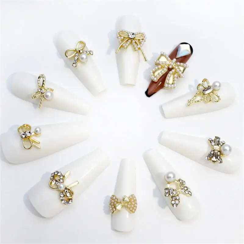 

Luxurious Shimmering Intricate Dazzling Unique Captivating Desire Style Manicure Accessories Elegant Pearl Nail Art