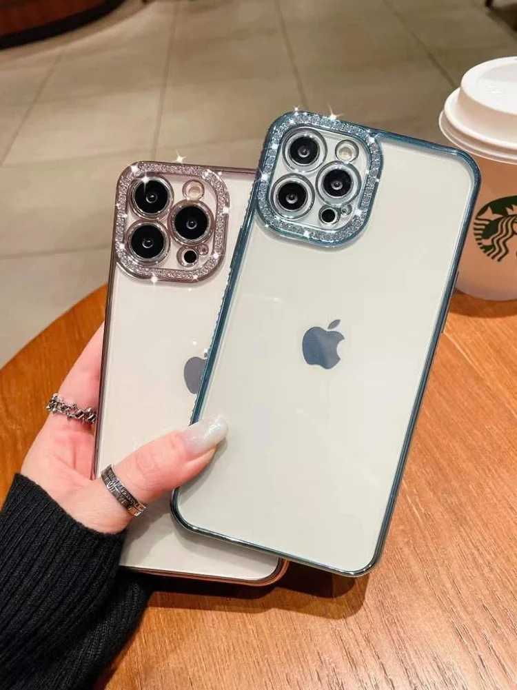 Suitable for Apple 13 mobile phone case iPhone 12 with diamond color edge Pro transparent Max silicone cover IP stick drill
Suitable for Apple 13 mobile phone case iPhone 12 with diamond color edge Pro transparent Max silicone cover IP stick drill