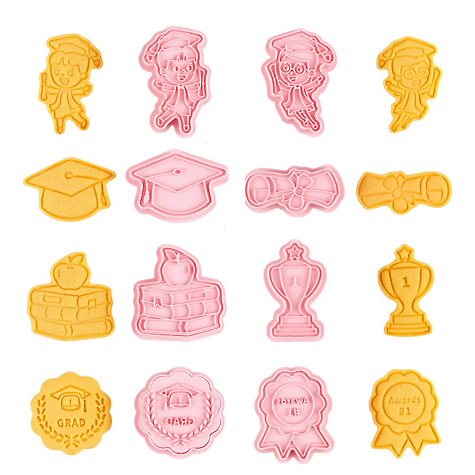 2022 Graduation Cookie Cutters Set Badge Cookie Cutter 8 Piece Cookie Mold Set With Graduation Cap Gown Diploma Graduate And
2022 Graduation Cookie Cutters Set Badge Cookie Cutter 8 Piece Cookie Mold Set With Graduation Cap Gown Diploma Graduate And