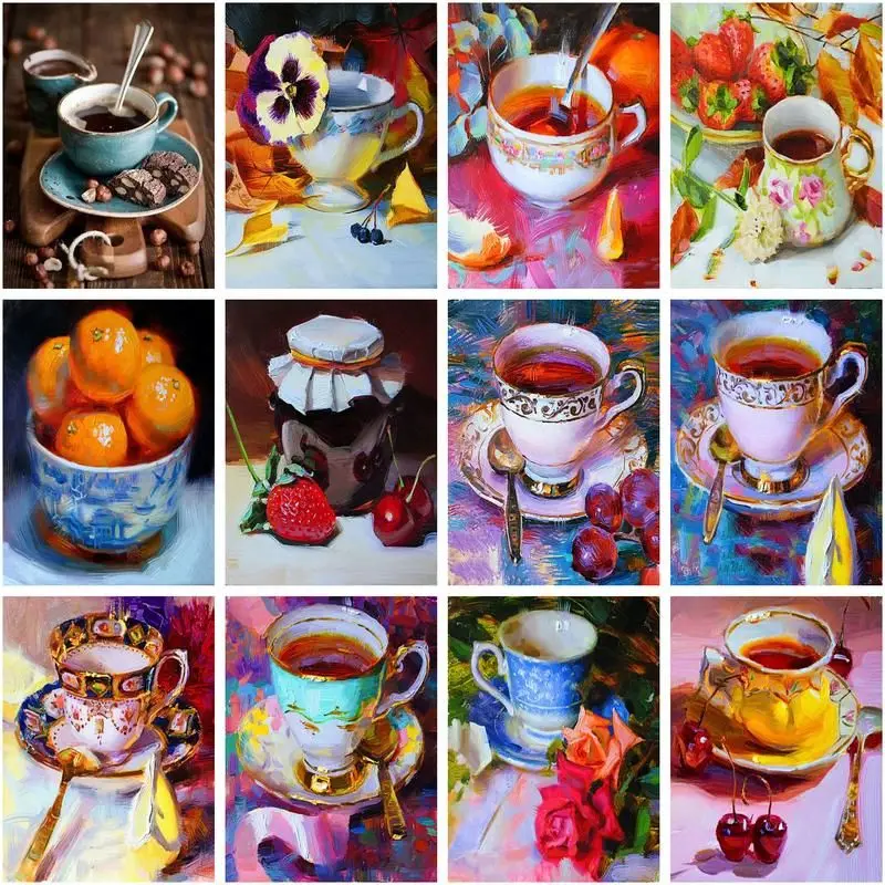 CHENISTORY Paint By Number Coffee Cup Landscape Picture Oil Painting Kits Drawing Canvas Hand Paint Kit Diy Unframed Home Decor
CHENISTORY Paint By Number Coffee Cup Landscape Picture Oil Painting Kits Drawing Canvas Hand Paint Kit Diy Unframed Home Decor