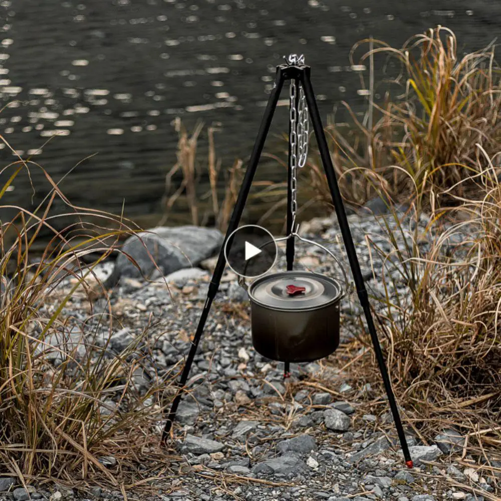 Campfire Tripod Galvanized Iron Height Adjustment Cooker Hook Aluminum Alloy Lead Free Camping Tripod Camping Equipment Black
Campfire Tripod Galvanized Iron Height Adjustment Cooker Hook Aluminum Alloy Lead Free Camping Tripod Camping Equipment Black