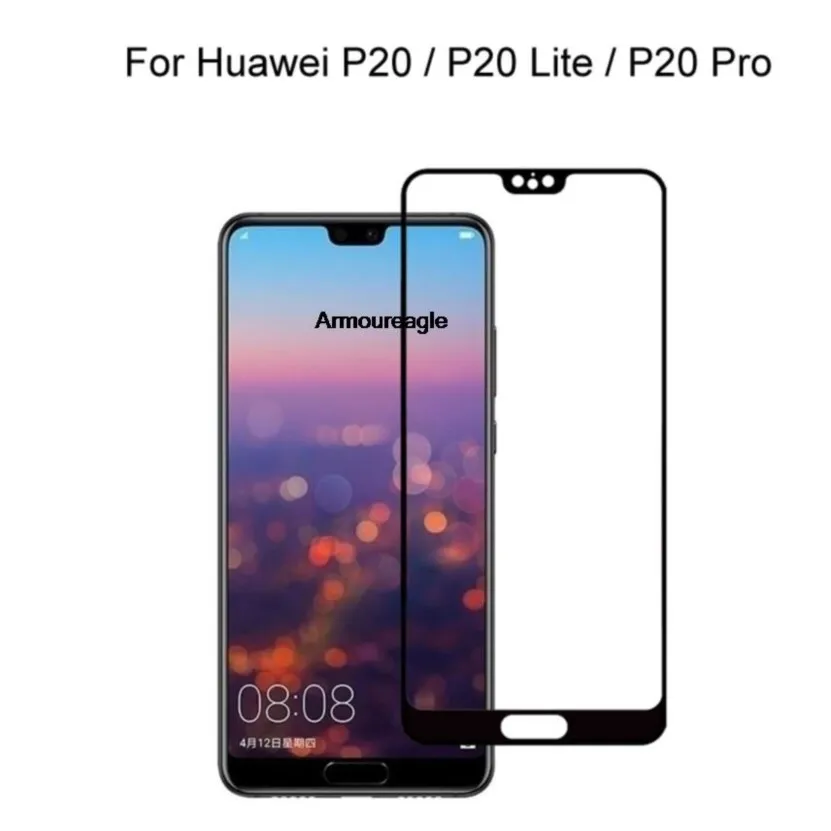 

protective glass guard on for huawei p20 lite / p20 pro full cover screen protector tempered glass safety for huawei p20lite pro