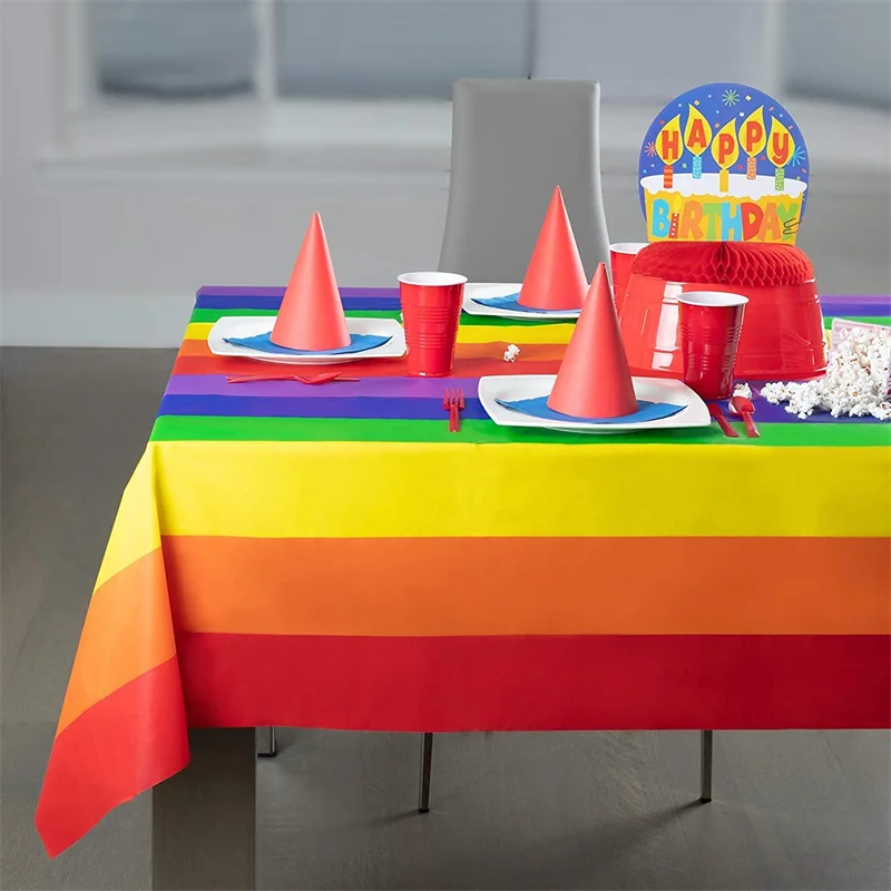 Rainbow Baby Shower Wedding Tablecloth Disposable Plastic Waterproof Table Cover for Birthday Decor Gender Reveal Party Supplies
Rainbow Baby Shower Wedding Tablecloth Disposable Plastic Waterproof Table Cover for Birthday Decor Gender Reveal Party Supplies