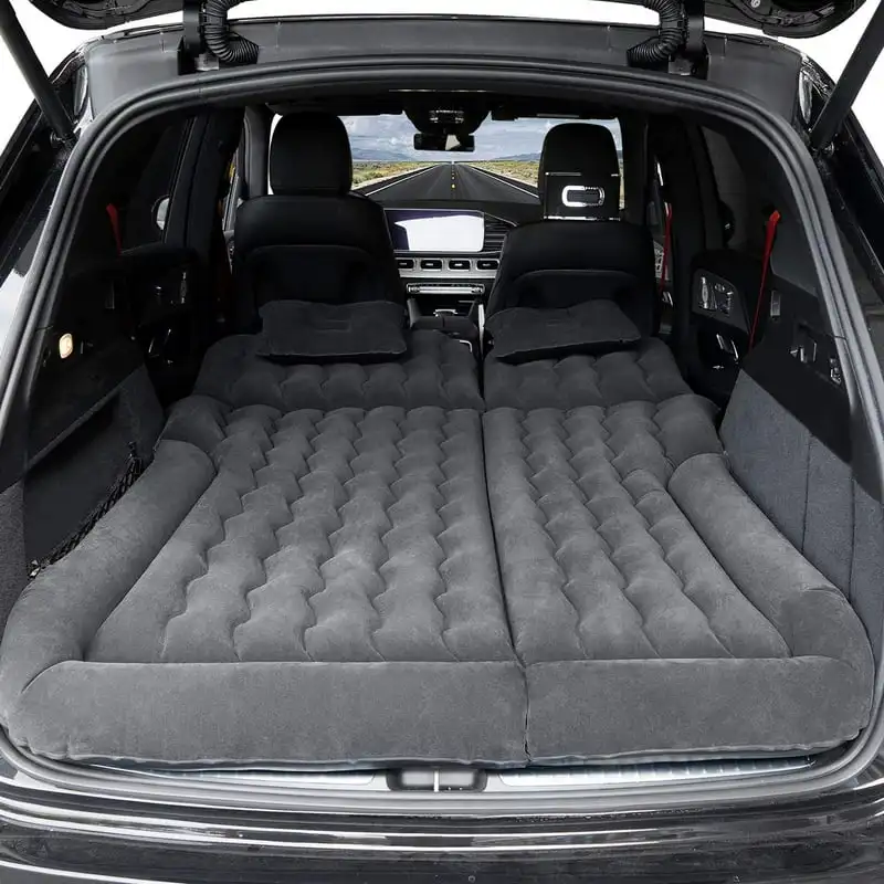 Air Mattress, Inflatable Car Bed with Electric Pump and Pillow, Flocking Surface, Camping Sleeping Pad for Travel SUV (gray)
Air Mattress, Inflatable Car Bed with Electric Pump and Pillow, Flocking Surface, Camping Sleeping Pad for Travel SUV (gray)
