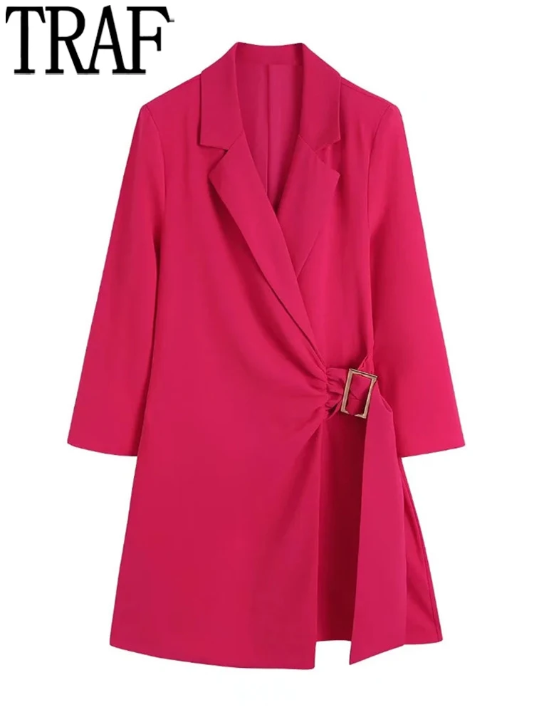 TRAF Fuchsia Blazer Jumpsuit Women Buckle Belt Elegant Woman Jumpsuit 2022 Double Breasted Long Sleeve Summer Short Jumpsuits
TRAF Fuchsia Blazer Jumpsuit Women Buckle Belt Elegant Woman Jumpsuit 2022 Double Breasted Long Sleeve Summer Short Jumpsuits