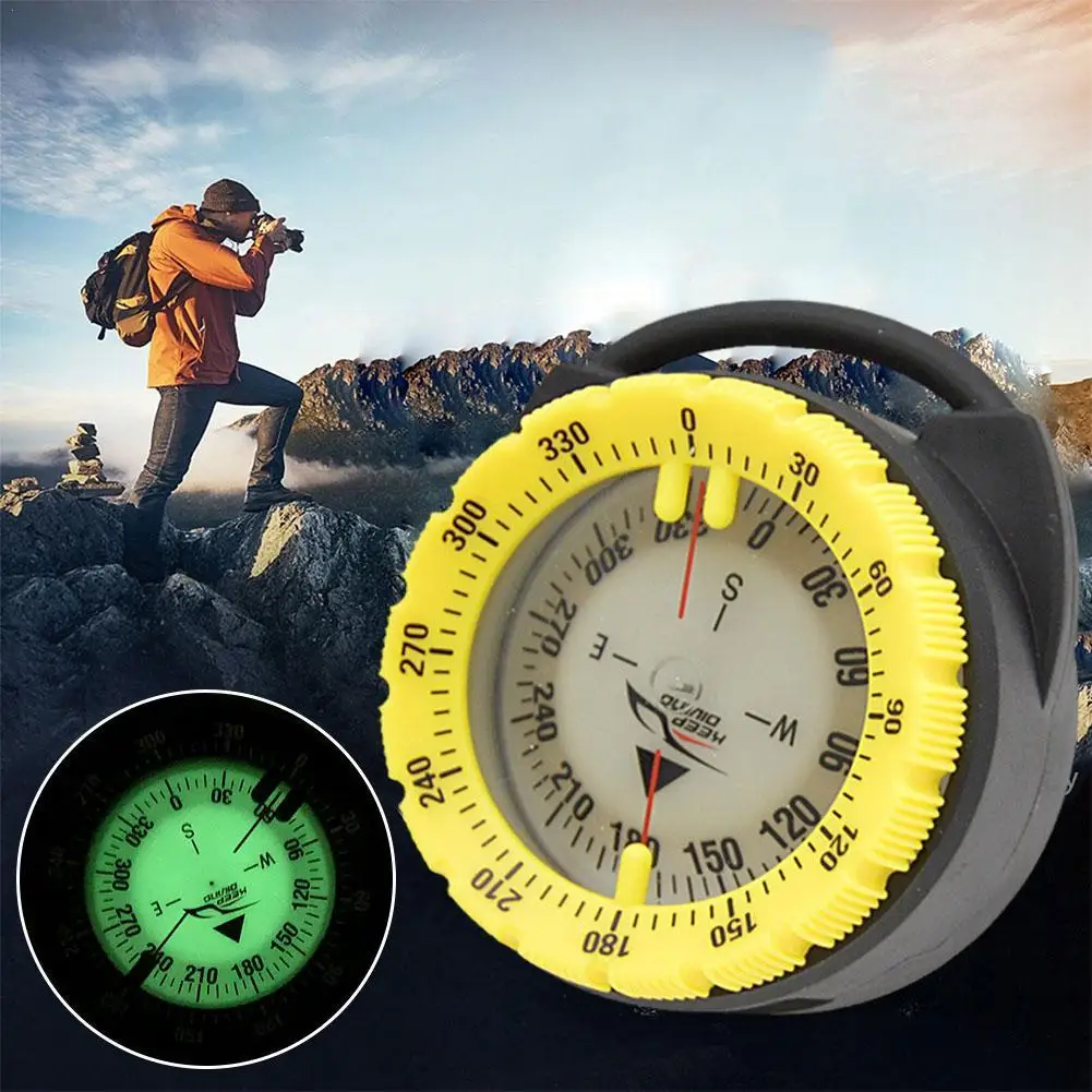 1pc 50M Underwater Diving Compass Luminous Dive Wrist Compass Waterproof Navigation Tool With Elastic Rope For Outdoor Camping 
1pc 50M Underwater Diving Compass Luminous Dive Wrist Compass Waterproof Navigation Tool With Elastic Rope For Outdoor Camping