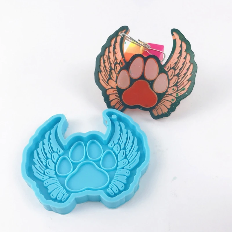 N58F DIY Love Angel Wings Ornament Silicone Epoxy Mold DIY Keychain Pendant Jewelry Crafting Mould for Valentine Love Gift
N58F DIY Love Angel Wings Ornament Silicone Epoxy Mold DIY Keychain Pendant Jewelry Crafting Mould for Valentine Love Gift