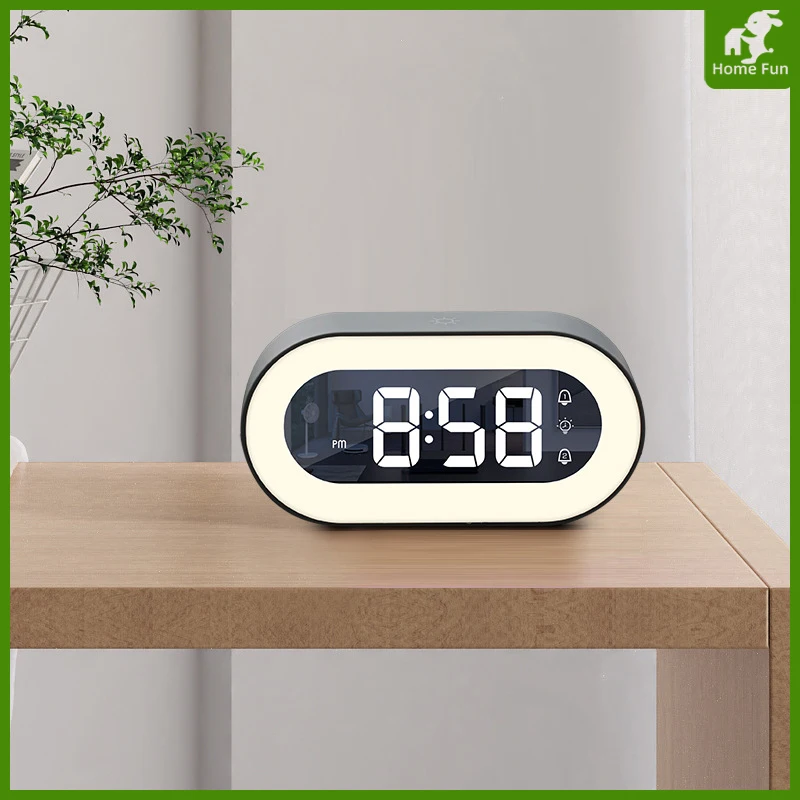 Цифровой светодиодный ночсветильник, музыкальный будильник, креативные электронные настольные часы для спальни, домашний декор, рождестве... 
Цифровой светодиодный ночсветильник, музыкальный будильник, креативные электронные настольные часы для спальни, домашний декор, рождестве...