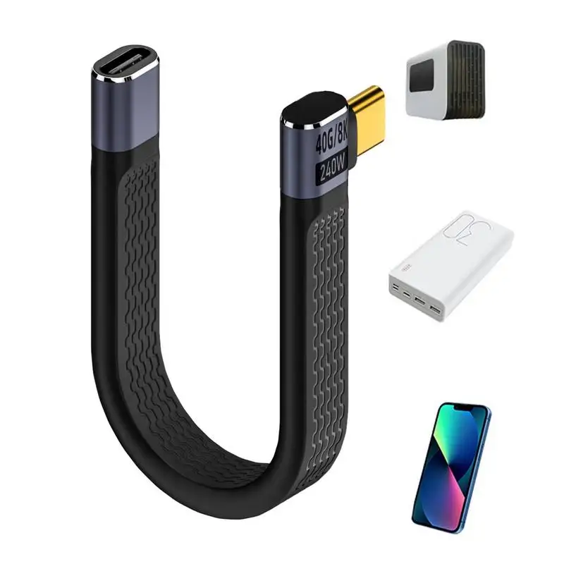Soft USB C Cable Data 240W Type-C Data Cable 40Gbps Fast Transfer Cord Multifunctional Flexible Bendable Cell Phone Charger
Soft USB C Cable Data 240W Type-C Data Cable 40Gbps Fast Transfer Cord Multifunctional Flexible Bendable Cell Phone Charger