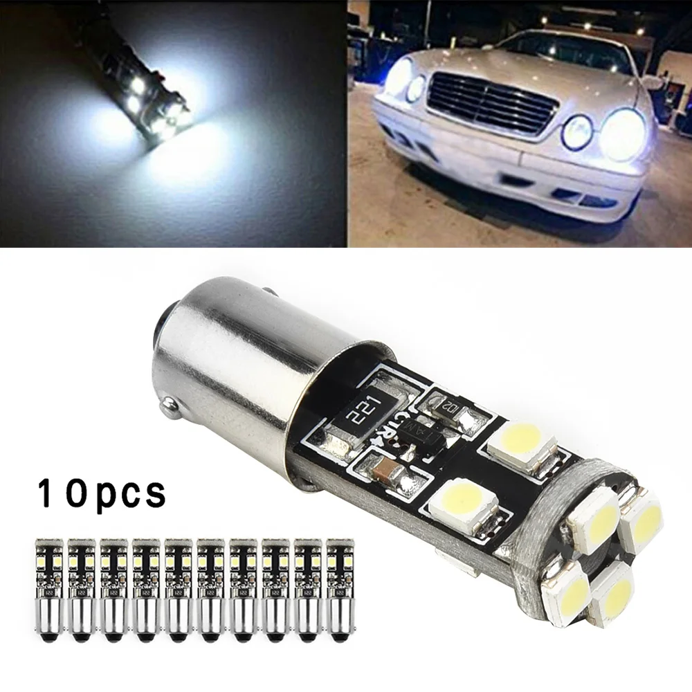Bulb LED Parking Light Last Longer Set 8 LED Chips Super bright White 10pcs 6000K Direct replacement Practical
Bulb LED Parking Light Last Longer Set 8 LED Chips Super bright White 10pcs 6000K Direct replacement Practical