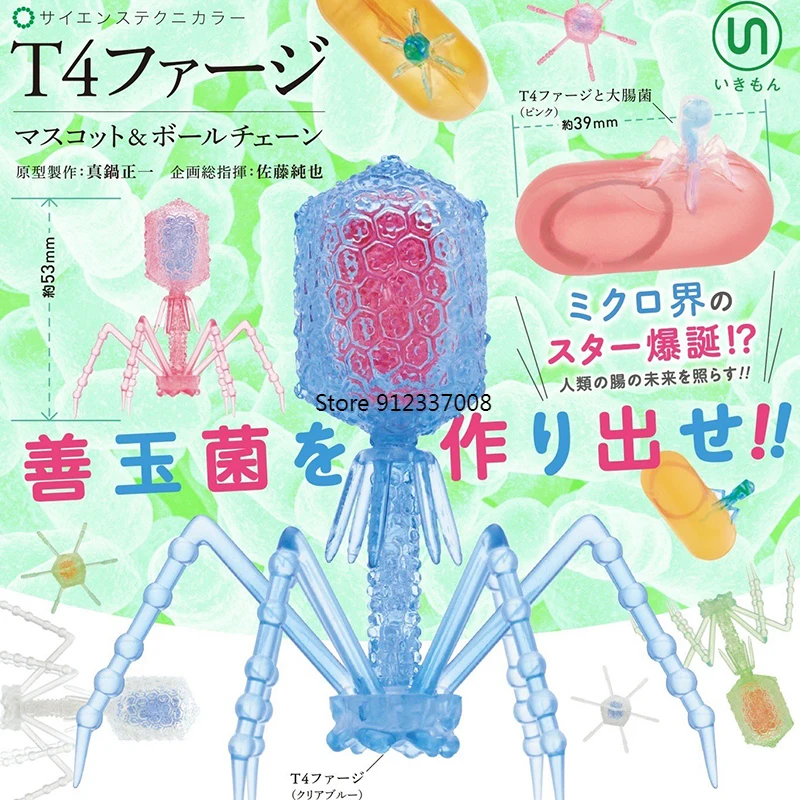 IKIMON Japan Gashapon Capsule Toy Gacha Scientific Electronic Color T4 Phage Spheres Mascot Coliform Model
IKIMON Japan Gashapon Capsule Toy Gacha Scientific Electronic Color T4 Phage Spheres Mascot Coliform Model