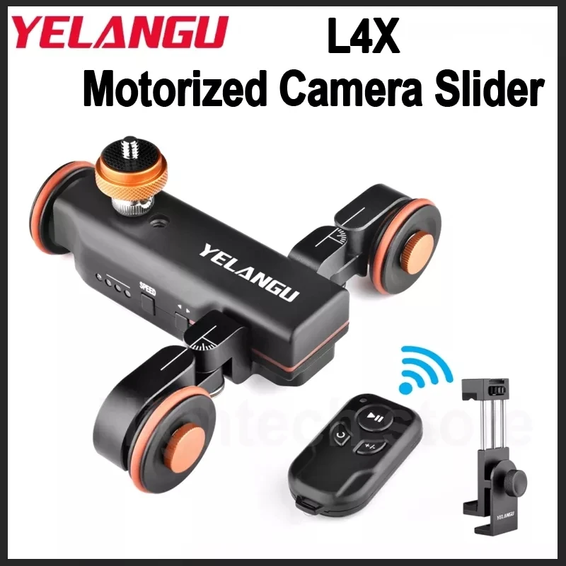 Моторизованный слайдер YELANGU L4X для камеры перезаряжаемая тележка-слайдер DSLR