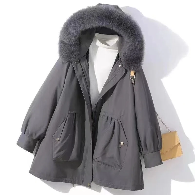 Women's Parkas 2022 New Winter Loose Ladies Big Fox fur Hooded Jacket Liner detachable Fur Coat Thicken Female Long Snow Parkas
Women's Parkas 2022 New Winter Loose Ladies Big Fox fur Hooded Jacket Liner detachable Fur Coat Thicken Female Long Snow Parkas