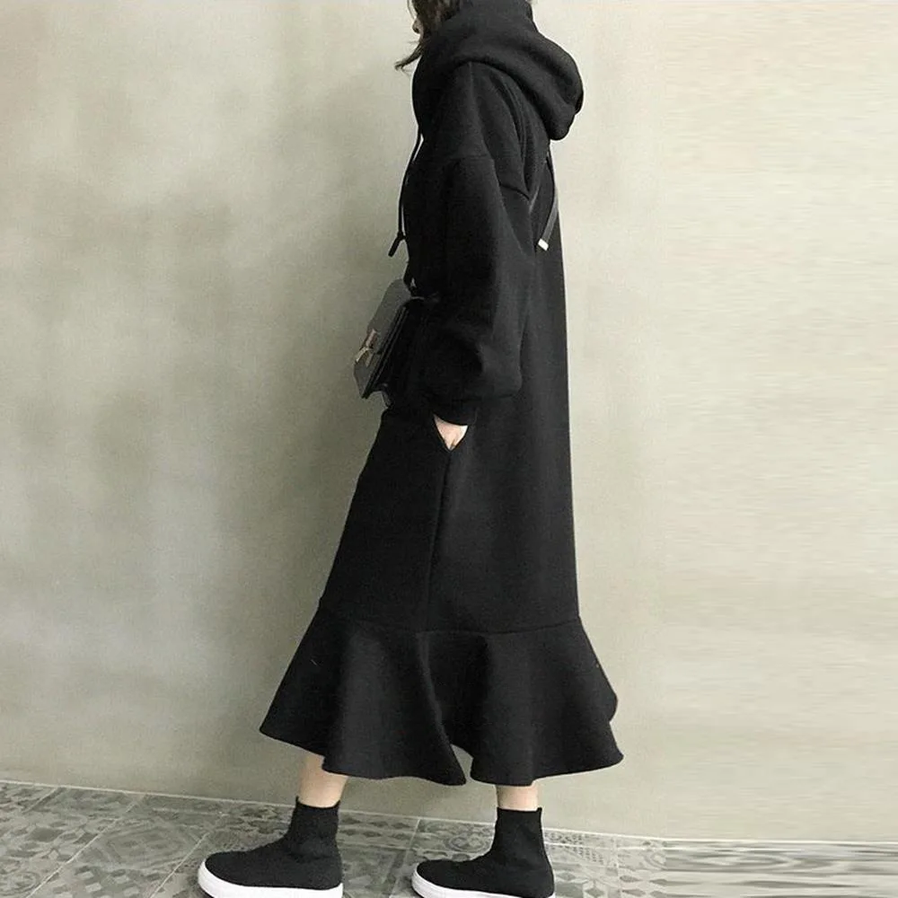 Loose Plush sweater Dress Women 2021 New Autumn Spring Solid Color Fashion Casual Ladies Dress Long Sleeve Cotton Mermaid Dress
Loose Plush sweater Dress Women 2021 New Autumn Spring Solid Color Fashion Casual Ladies Dress Long Sleeve Cotton Mermaid Dress