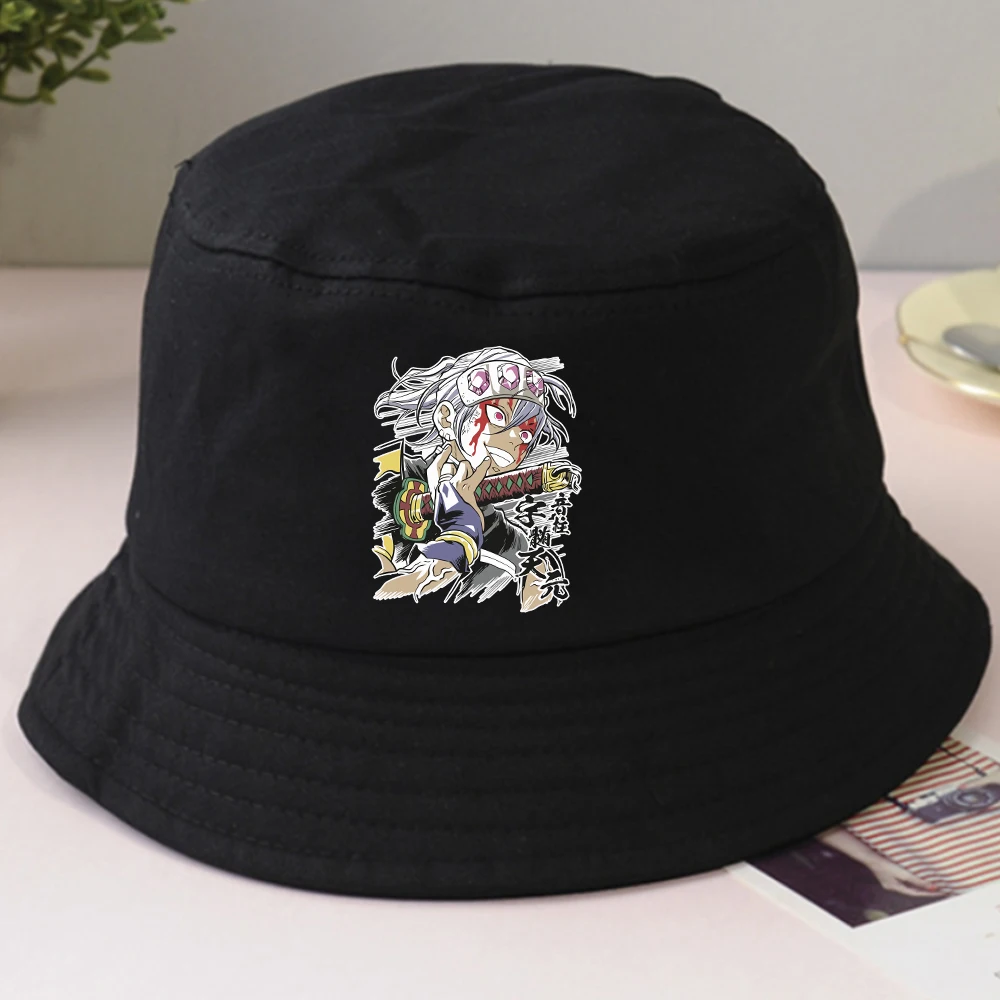 Man Woman Anime Bucket Hat Demon Slayer Casual Fashion Sunscreen Spring Autumn 
Man Woman Anime Bucket Hat Demon Slayer Casual Fashion Sunscreen Spring Autumn