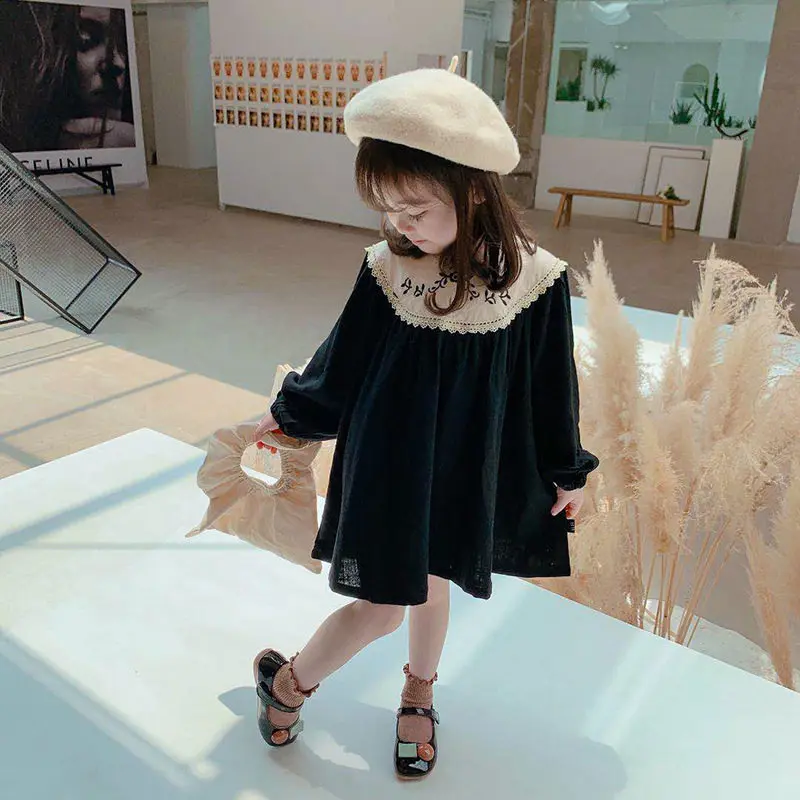 Autumn Children Girls' Dress Spring New Court Style Kid's Skirt Graceful Embroidery Princess Dresses
Autumn Children Girls' Dress Spring New Court Style Kid's Skirt Graceful Embroidery Princess Dresses