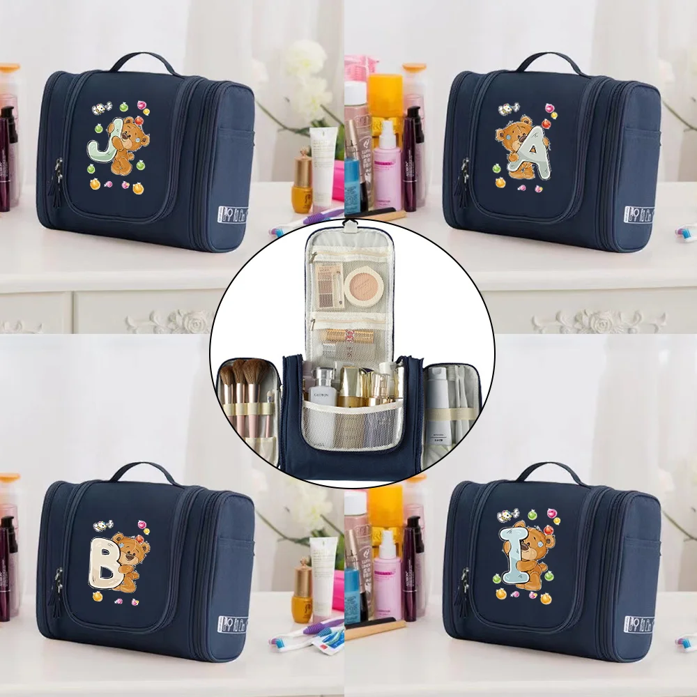 Washing Toiletry Kits Storage Bags Unisex Cosmetic Bag Hanging Travel Organizer Bag Bear Letter Pattern Women Travel Makeup Bags
Washing Toiletry Kits Storage Bags Unisex Cosmetic Bag Hanging Travel Organizer Bag Bear Letter Pattern Women Travel Makeup Bags