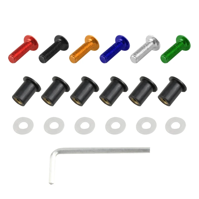 X37F 10Pcs Universal M5x16mm Motorcycle Windscreen Bolts Windshield Screws for CBR600 
X37F 10Pcs Universal M5x16mm Motorcycle Windscreen Bolts Windshield Screws for CBR600