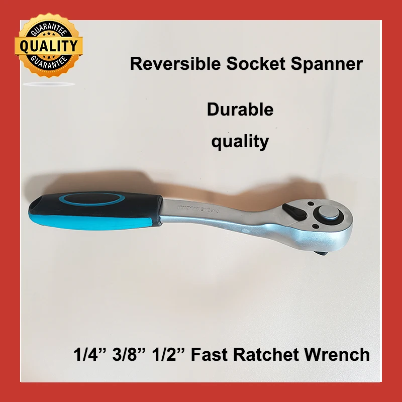72 Teeth 1/4" 3/8" 1/2" Reversible Ratchet Wrench Hex Bolt Socket Spanner Bent Gourd Handle Hand Tools
72 Teeth 1/4" 3/8" 1/2" Reversible Ratchet Wrench Hex Bolt Socket Spanner Bent Gourd Handle Hand Tools