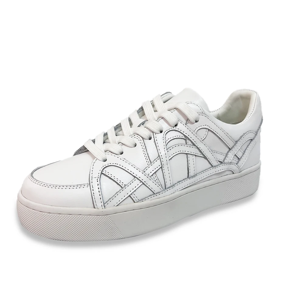 Luxury Designer Casual Shoes White Calfskin Leather Low Top Sneakers For Women Men Punk Party Running Platform Shoes Trainers
Luxury Designer Casual Shoes White Calfskin Leather Low Top Sneakers For Women Men Punk Party Running Platform Shoes Trainers