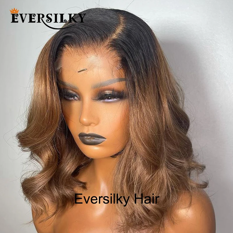 Short Bob Wavy Human Hair 13x6 Lace Front Wigs with Bleached Knots Glueless Ombre Dark Golden Brown T Part Wigs for Black Women
Short Bob Wavy Human Hair 13x6 Lace Front Wigs with Bleached Knots Glueless Ombre Dark Golden Brown T Part Wigs for Black Women